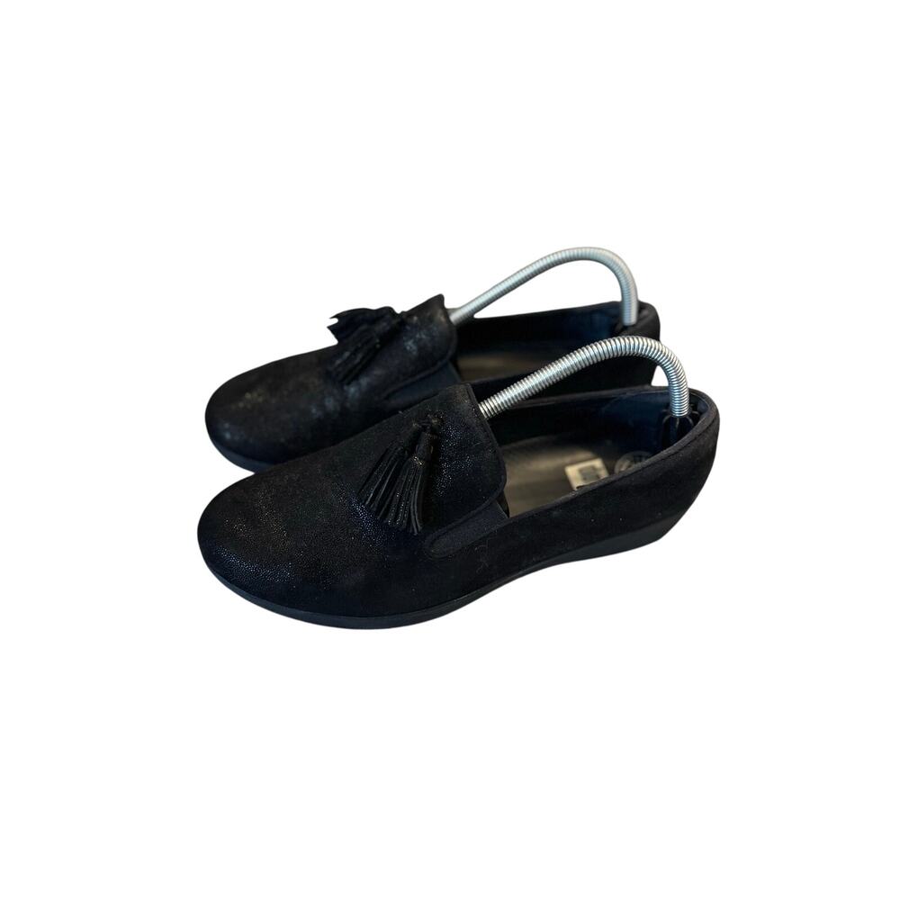 Fitflop women’s slip on shoes size 9 black